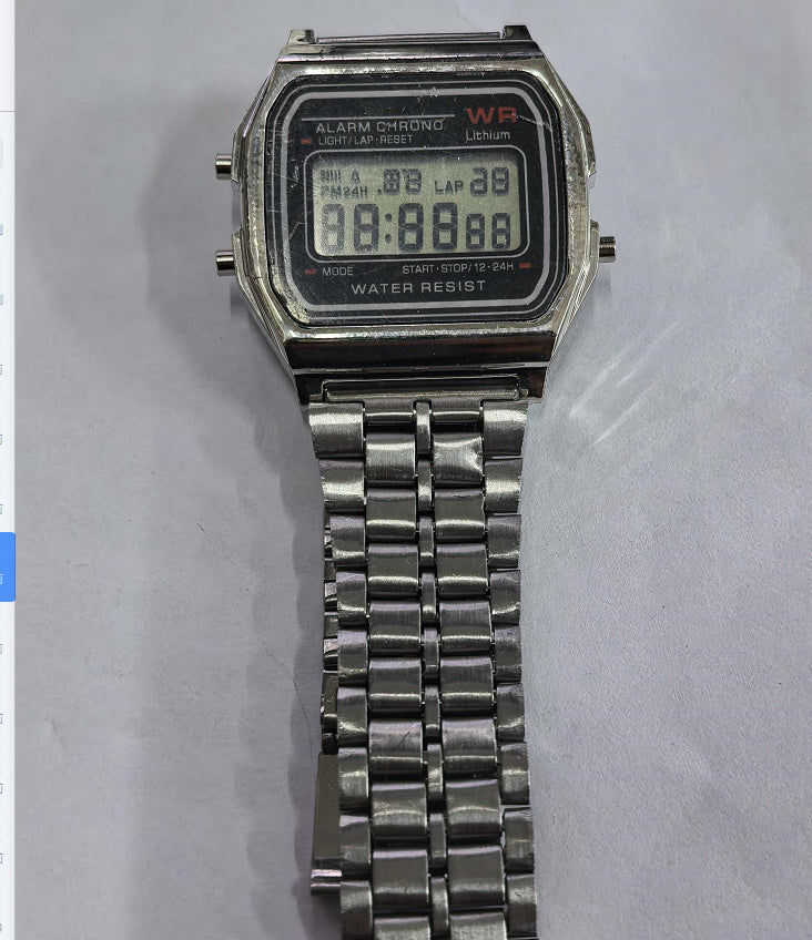 LED Electronic Watch Steel Band A159 Harajuku Style Watch Multifunction