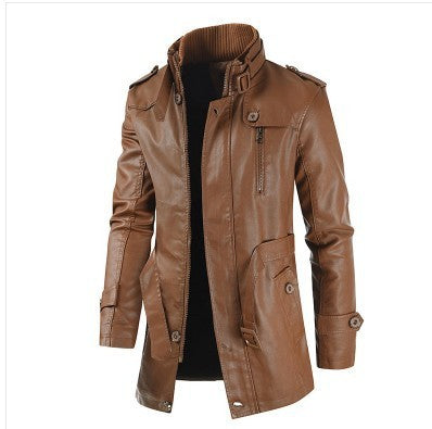 Autumn And Winter New Style Stand Collar Fleece-lined Thickened Coat
