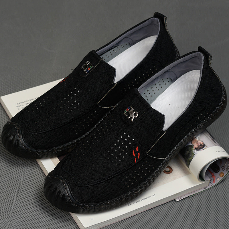 Old Beijing Cloth Shoes Summer Hollow Breathable Casual