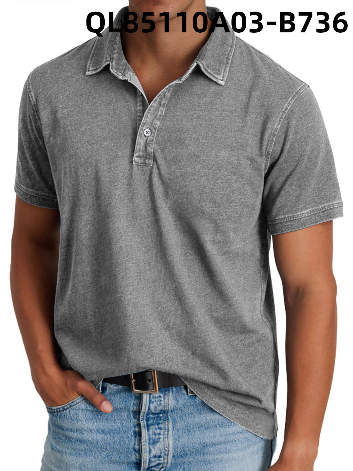 Men's Loose Trendy Short Sleeve Lapel Shirt