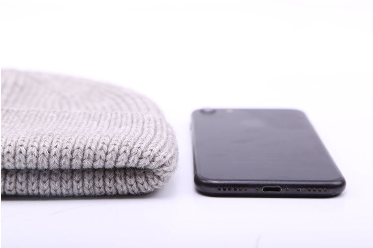 Cashmere wool blend knitted hat