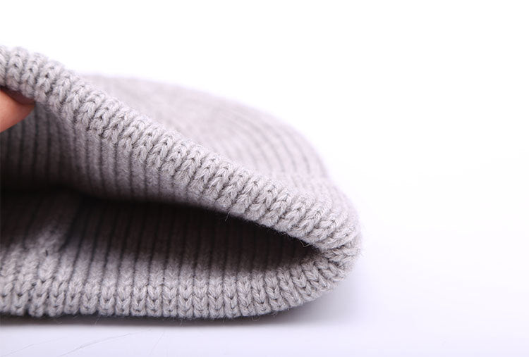 Cashmere wool blend knitted hat