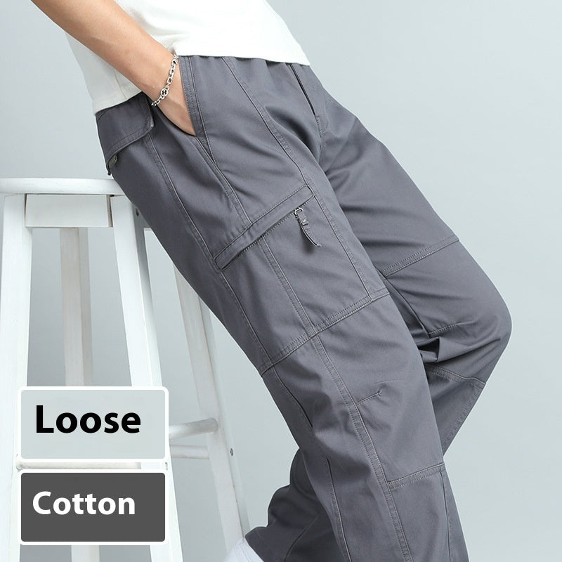 Overalls Men's Pure Cotton Casual Pants