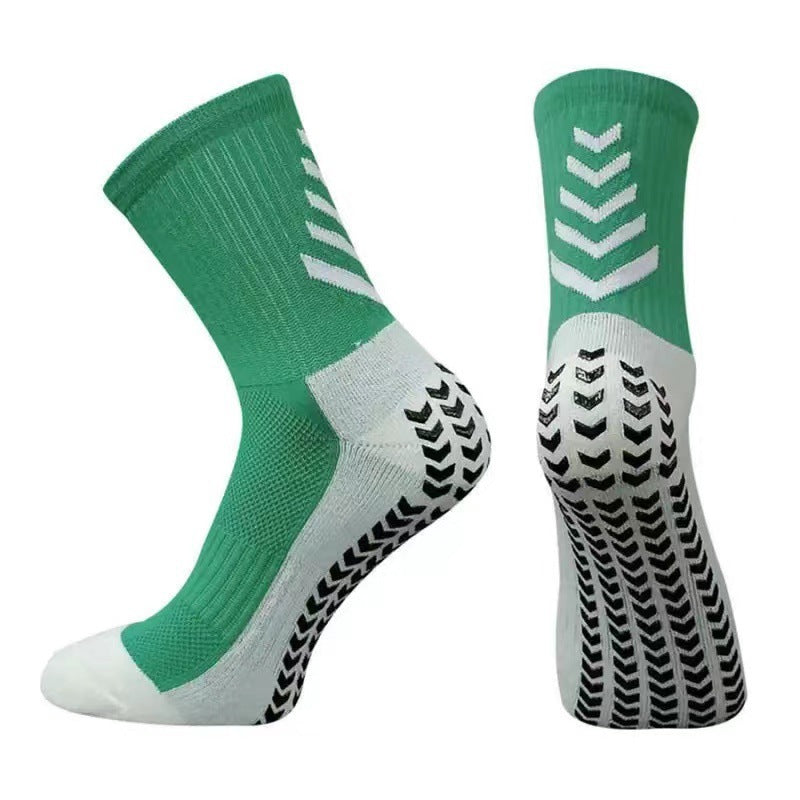 Men's Mid-calf Athletic Socks Socks For Running Non-slip Silicone Thickened