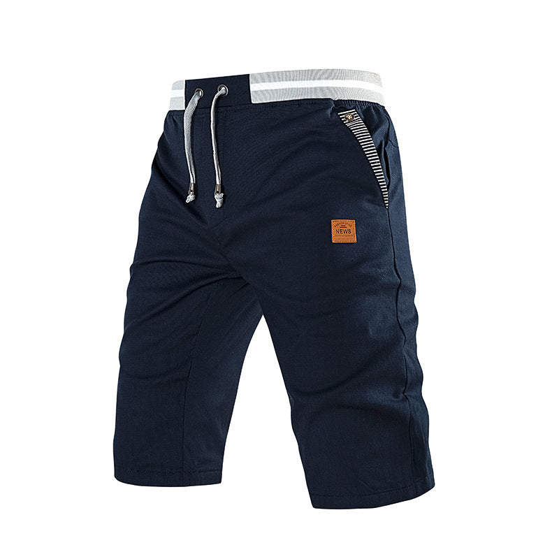 Men's Cotton Casual Cropped Pants