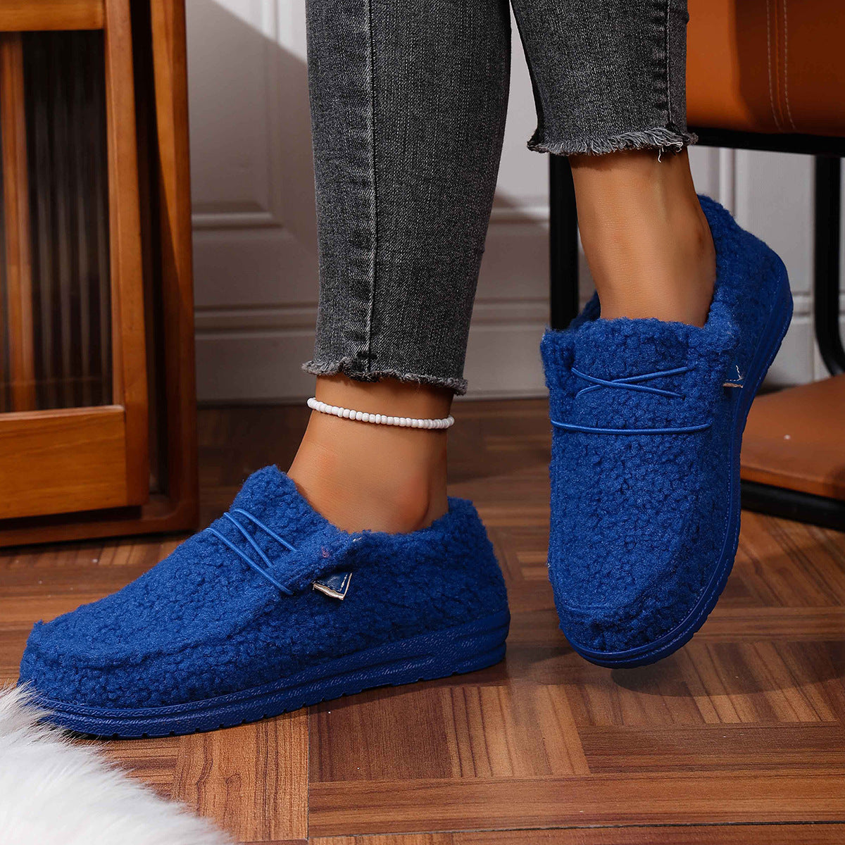 Ethnic Style Series Flat Casual Breathable Soft Bottom Lazybone Women's Shoes