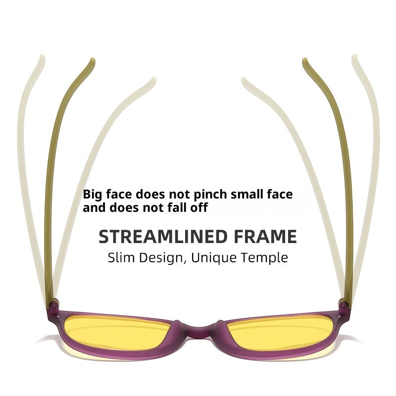 Retro Night Vision Anti-blue Light Glasses Men's Advanced Yellow