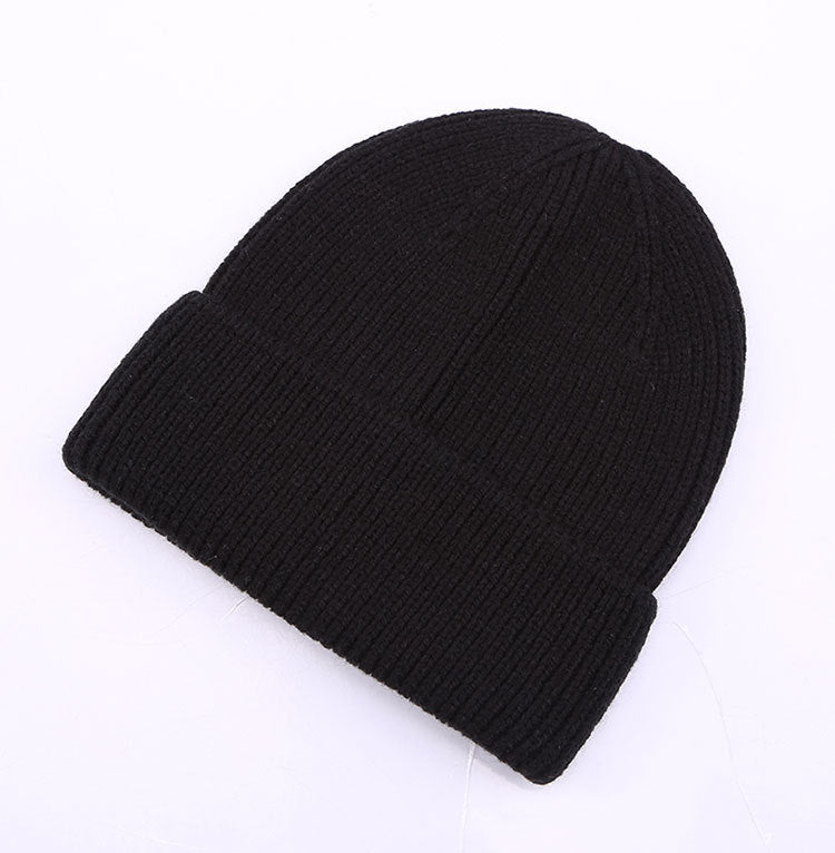 Cashmere wool blend knitted hat