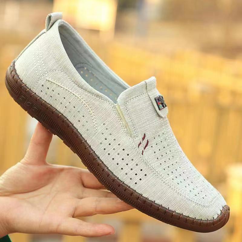 Old Beijing Cloth Shoes Summer Hollow Breathable Casual