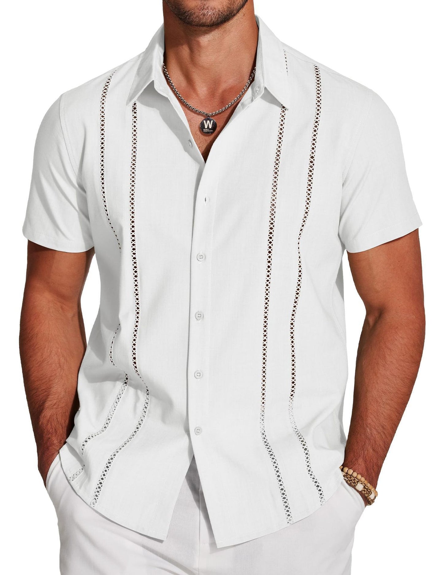 Trendy Wild Hawaii Holiday Lapel Men's Shirt