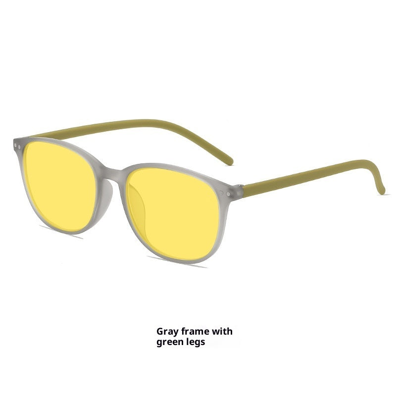 Retro Night Vision Anti-blue Light Glasses Men's Advanced Yellow