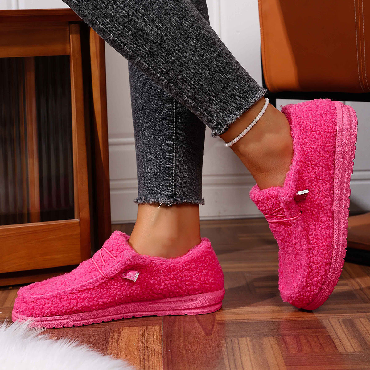 Ethnic Style Series Flat Casual Breathable Soft Bottom Lazybone Women's Shoes