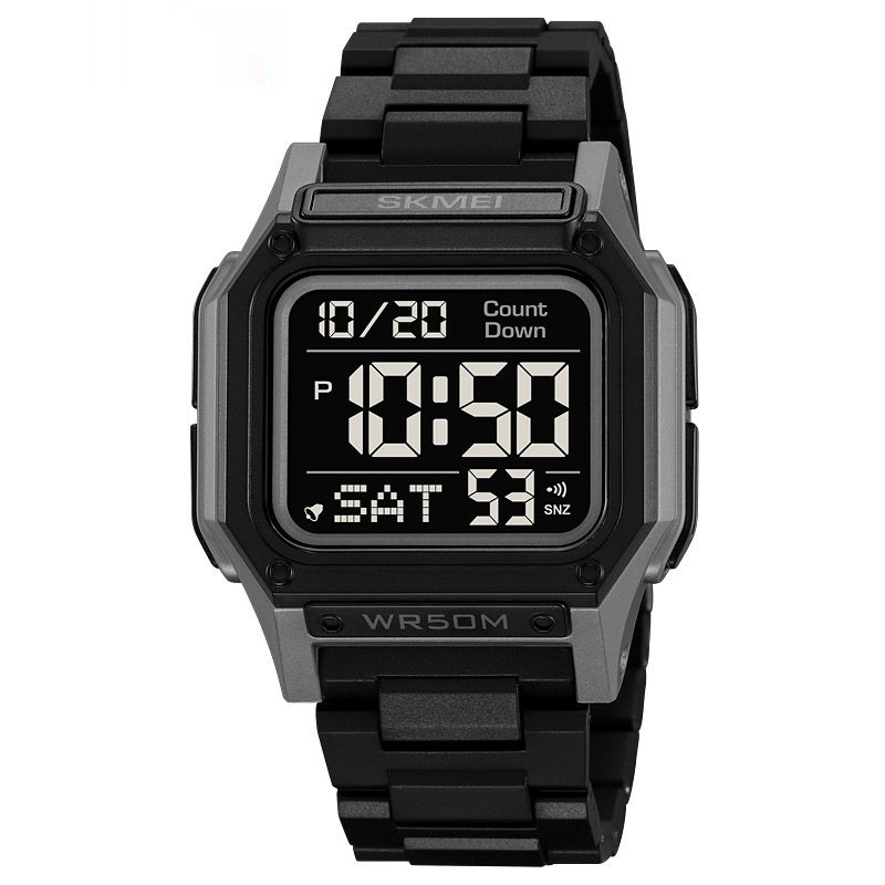 Multifunctional Resin Men's Electronic Watch