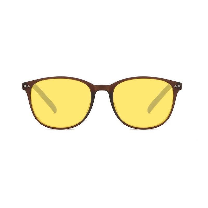 Retro Night Vision Anti-blue Light Glasses Men's Advanced Yellow