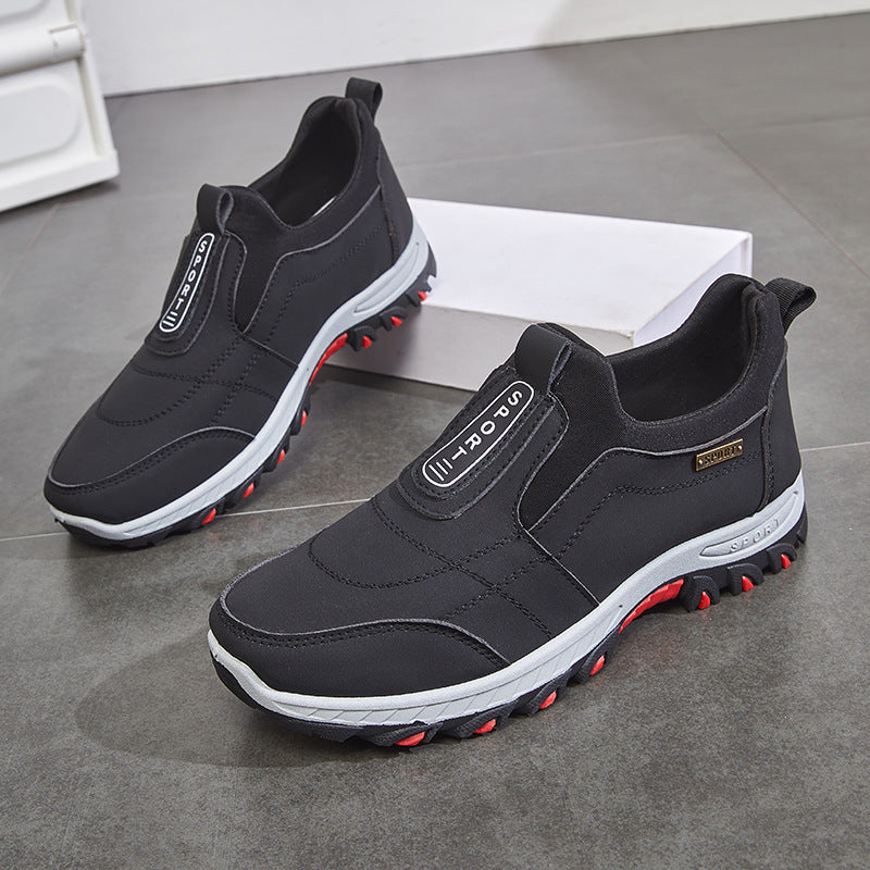Men's Shoes Autumn And Winter Slip-on Lazy Shoes Non-slip Walking Shoes Soft Bottom Lightweight Sneaker
