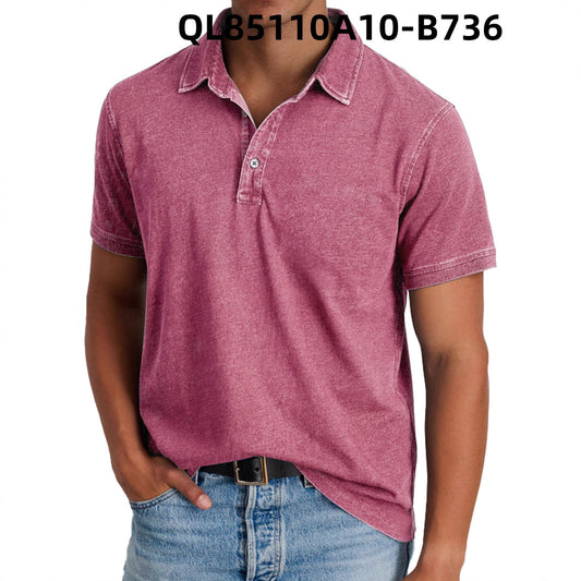 Men's Loose Trendy Short Sleeve Lapel Shirt